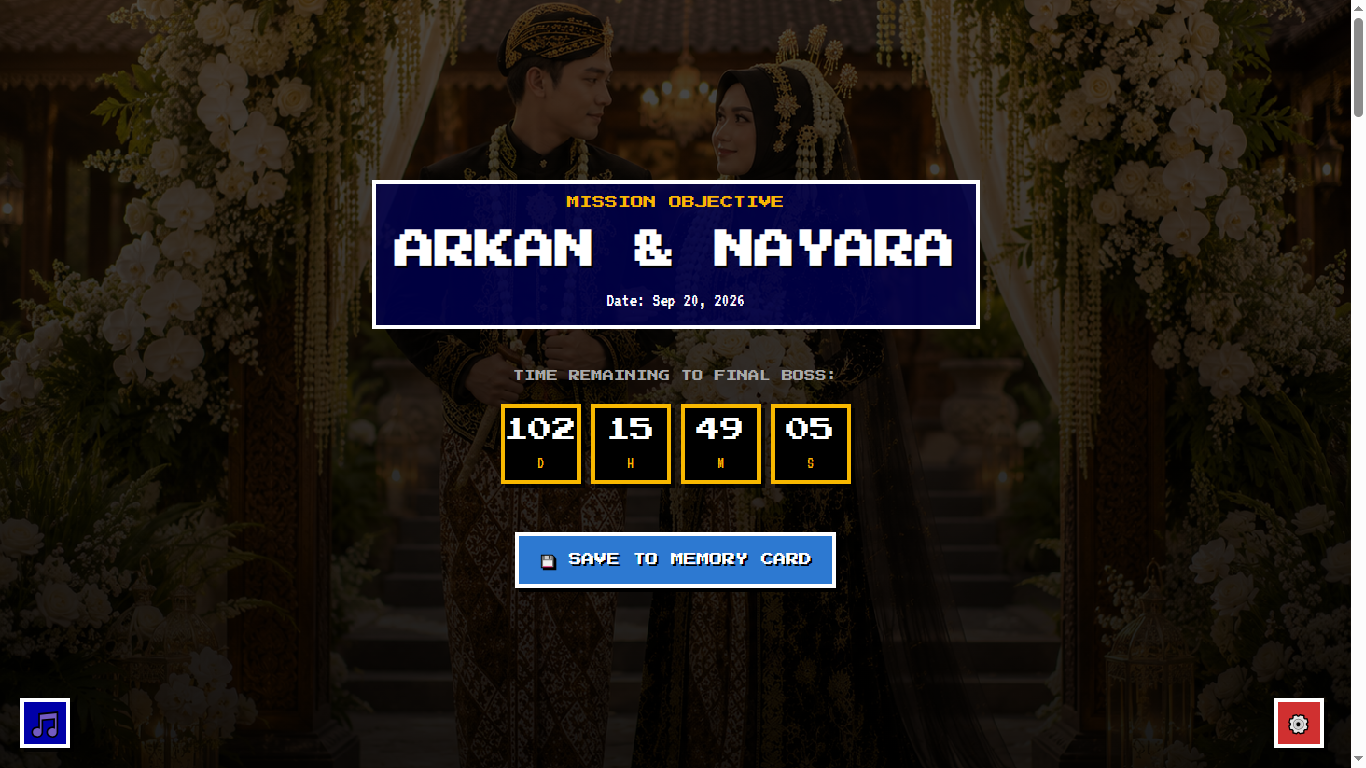 Desain Undangan Nikah Digital Premium Quest of Love